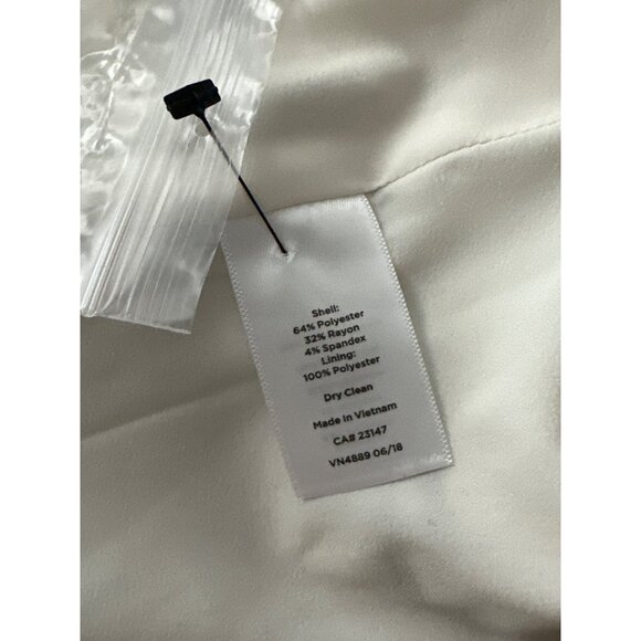 NWT Talbots Aberdeen Ivory & Black Striped Blazer Single Button Lined Size 12 - Picture 7 of 7